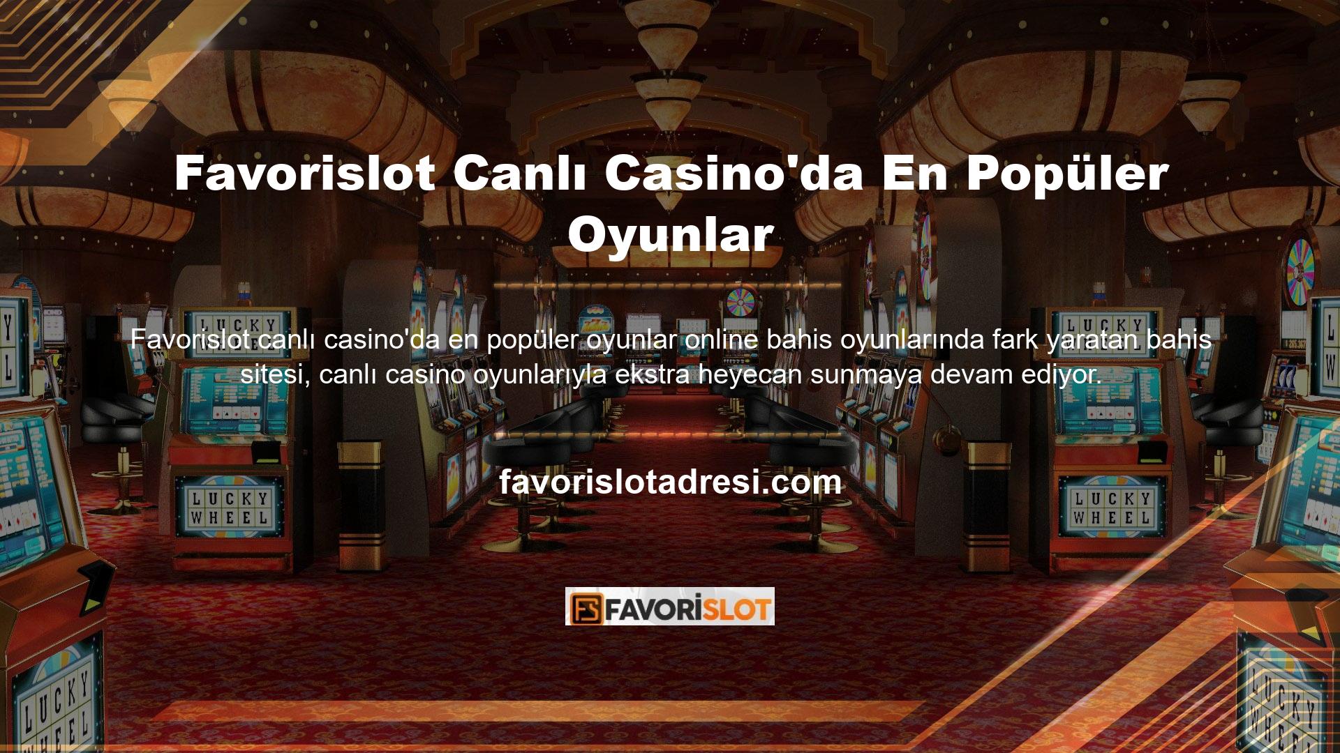 Bu site, canlı casino sektörünün en iyi oyunlarını görmenizi ve her gün yeni bir heyecan yaşamanızı sağlar